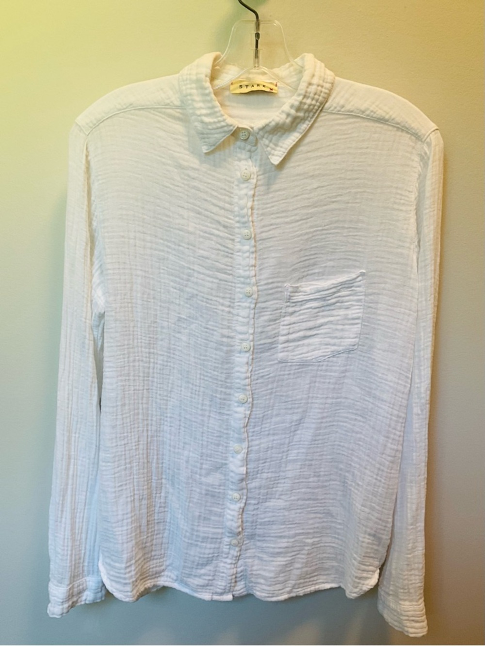 STARKX WOMEN’S M Gauze Long-Sleeve Button-Down Shirt